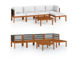 Garden Lounge Set, Garden Lounge Sets Vidaxl Branco Madeira De Acácia (n/a)