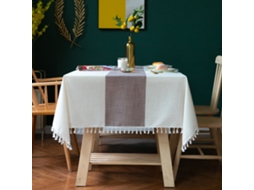 Toalha De Mesa Retangular Para Mesa De Jantar, Toalha De Mesa De Cozinha Rústica De Fazenda, Capa De Mesa De Centro, Tecido De Algodão E Linho, Toalha