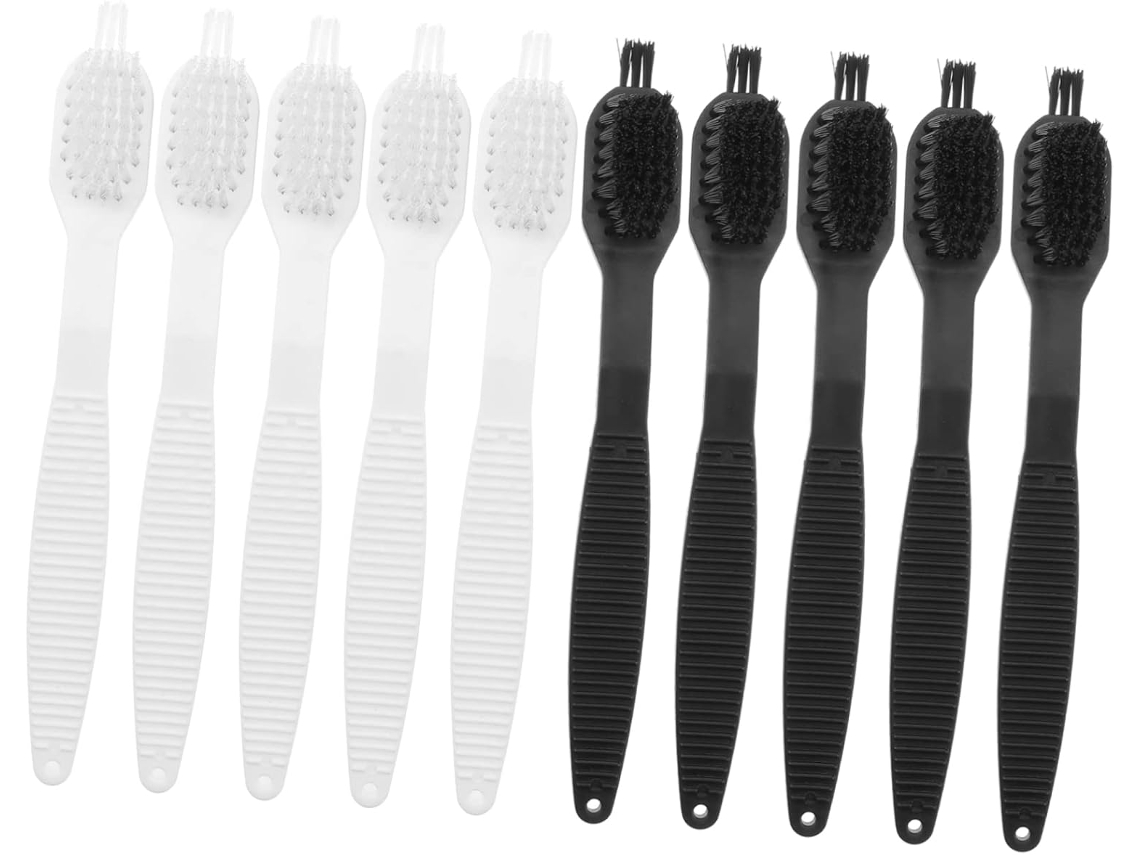 Mini Escovas De Limpeza De Plástico, Embalagem Com 10 Unidades, Nylon