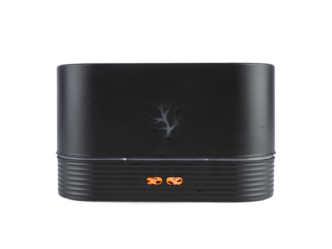 KOFIHETY Difusor De Aroma Mini Silencioso Colorido Com Luz De Chama Para Óleos Essenciais Em Casa Ou Escritório Preto