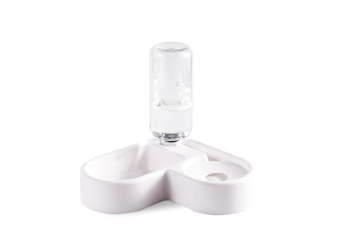Conjunto de Tigelas Duplas Animais de Estimação Corner para Cães e Gatos AQUAFORGE