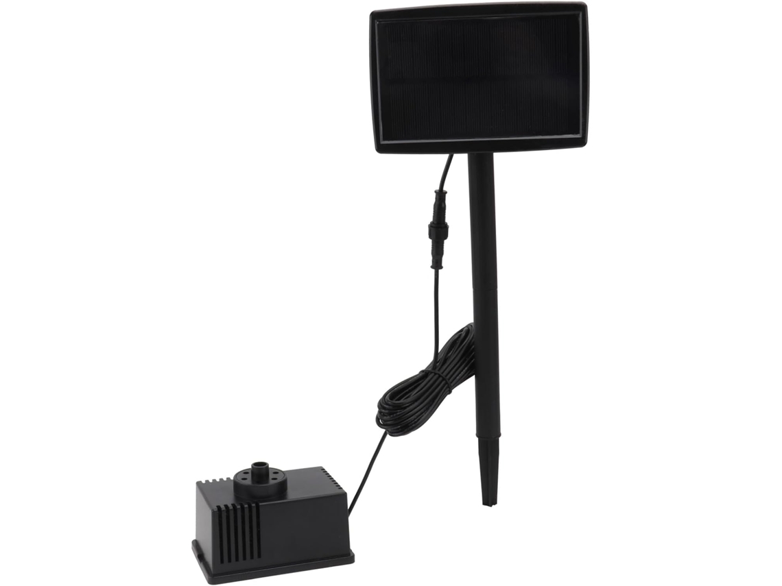 Kit de Fonte Solar Inoomp com Bomba de Água Solar, Plástico, Fácil Manutenção, Preto, para Lagos e Jardins, para Fontes CHABERLU