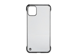 Capa De Celular De Pc Duro Com Eletrodo Para Iphone 11 Borda Meia Transparente
