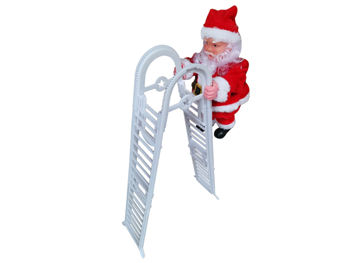 Primerox boneca Elétrica de Escada de Escalada para Decoração de Natal e Brinquedo Infantil