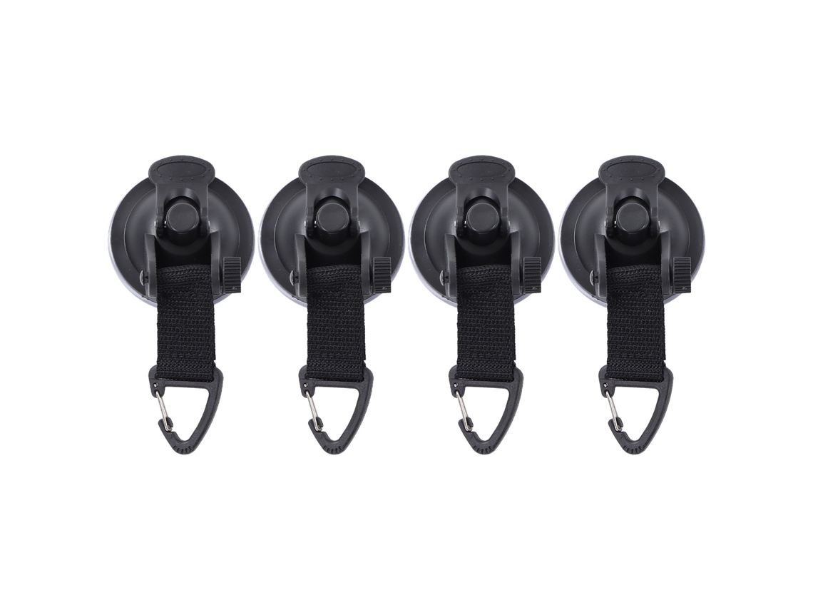 4pcs Ventosas de Alta Resistência para Barraca de Carro Instalação Fácil Leve Camping Acessórios