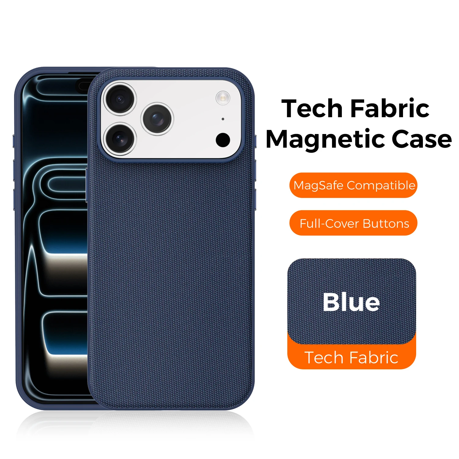 Capa Protetora (azul Para Iphone 14), Com Função Magnética, Macia, Antiderrapante E Resistente A Impactos.