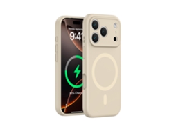 Capa De Silicone Líquido Para Iphone (cor Café, Iphone 17 Pro), Com Forte Fixação Magnética, Proteção Completa E Design Simples.