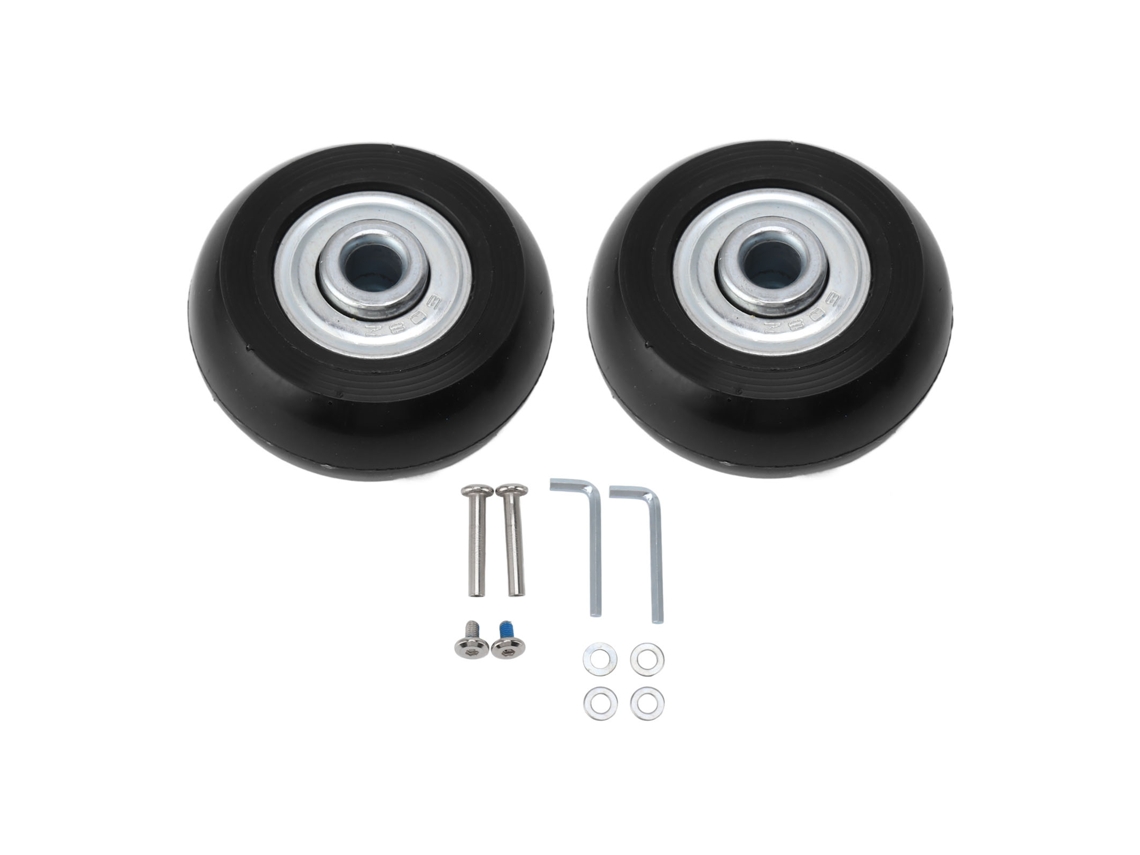 Kit de reposição de rodas giratórias para mala com rolamento duplo silencioso 54x18mm S/MARCA