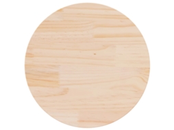 Vidaxl Tampo De Mesa Pinho Maciço Ø50x2,5 Cm