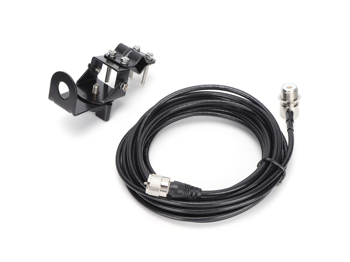 Suporte Ajustável Para Antena De Carro Com Cabo De Extensão De 5m Para Porta-malas Hatchback (rb-46 Rg58)