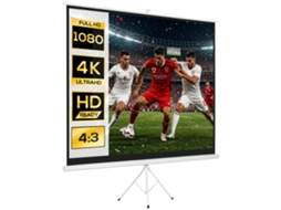 Pantalla Of Proyector Manual 120 Pulgadas Pantalla Of Proyección Formato 4: 3 With Height Adjustable 244x183 Cm White