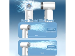 Duster Elétrico Portátil 80000rpm 4500mah Recarregável Limpeza