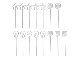 15 Peças De Portavasos De Mesa Com Design Bonito, Processo De Eletrodeposição Para Festa, Aniversário, Escritório, Prata