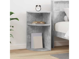 Vidaxl Mesa De Apoio Cinzento 29,6 X 29,6 X 60 Cm Derivados De Madeira