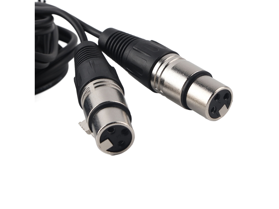 Lurelia Cabo Xlr Macho/fêmea 3 Pinos 3 M 9,8 Pés Branco, Balanceado, Para Microfones, Mixer, Amplificador E Colunas Ativas