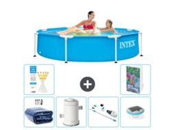 Piscina com Estrutura Redonda 244x51 Cm 5 peças S30 INTEX