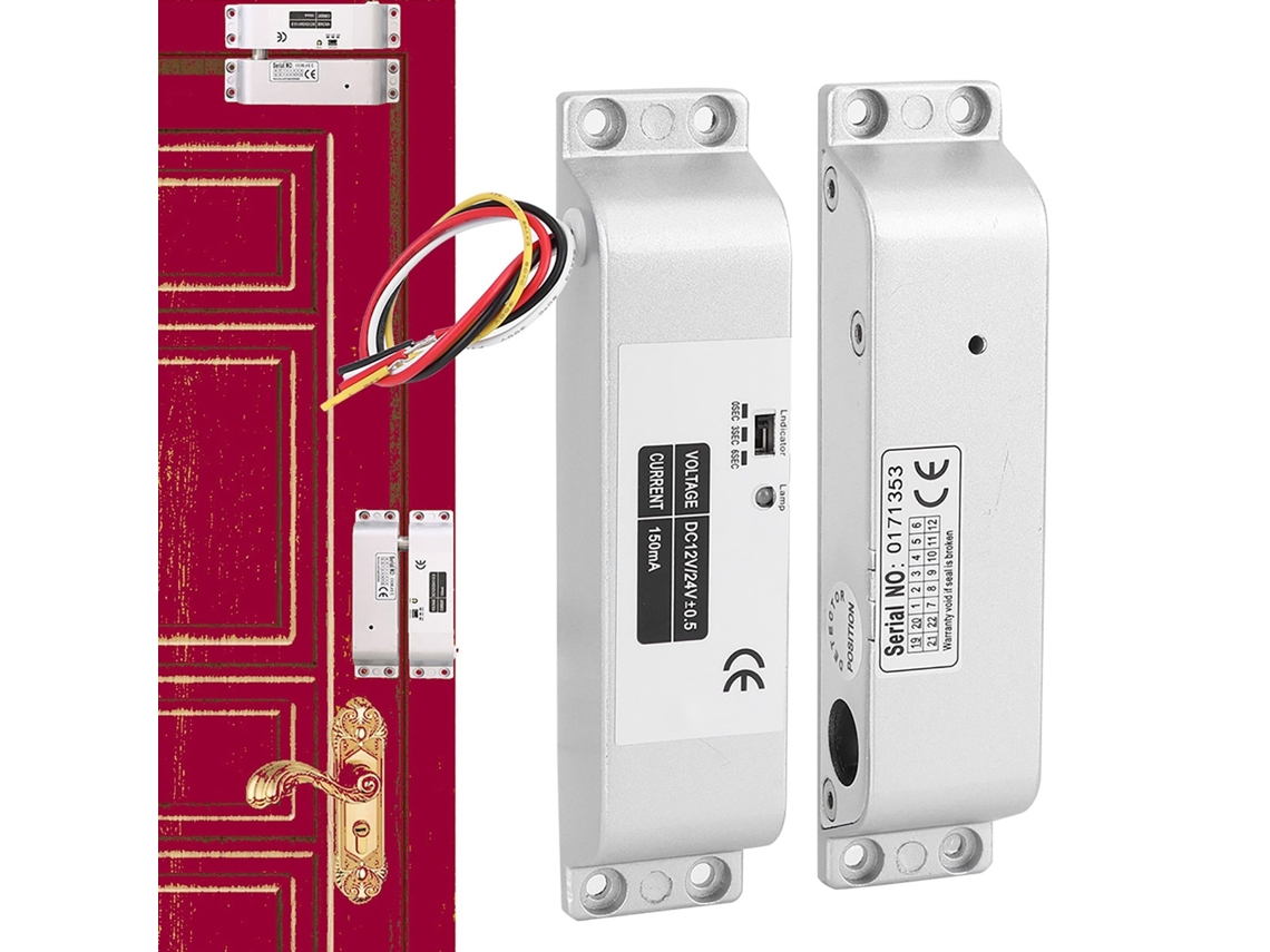Lurelia Fechadura Magnética Elétrica Para Porta Com Controlo De Acesso, Dc 12v, 24v