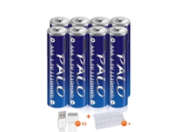 Bateria De Íon De Lítio, Carregamento Rápido, Recarregável Via Usb,8pcs Bateria