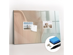 Quadro Magnético Decorativo Abstração De Ondas Para A Cozinha Espelharte (60x40 Cm)