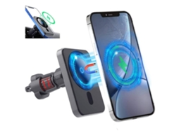Suporte Sem Montagem Carro Rotação Ímã Forte Carregamento Para Apple Lalamoli Preto