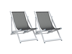 Folding Chair, Folding Chairs Vidaxl Cinzeto Alumínio (n/a)