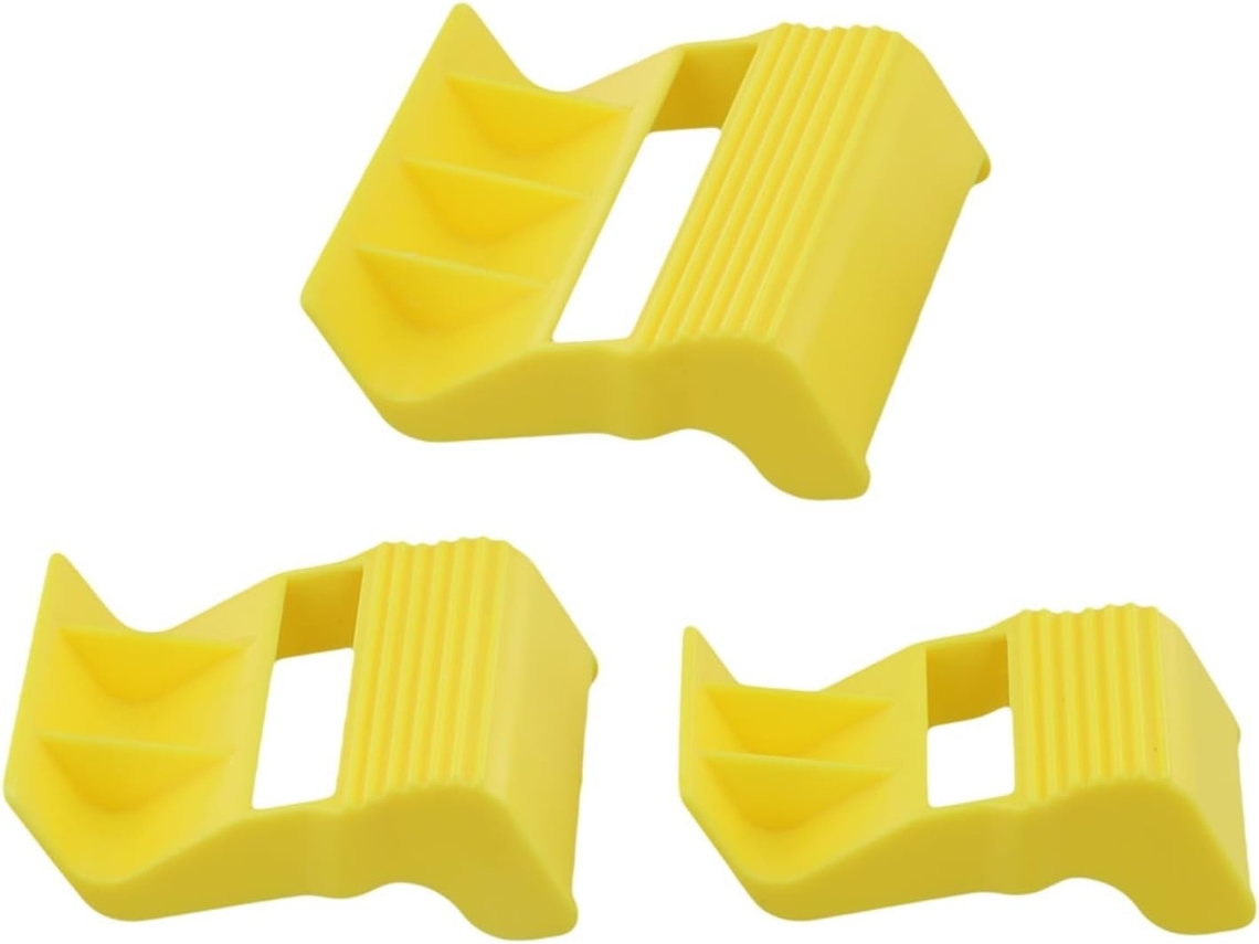 Conjunto de dispensador de adesivo com cortador integrado para mascaramento e pintura, fabricado em plástico.