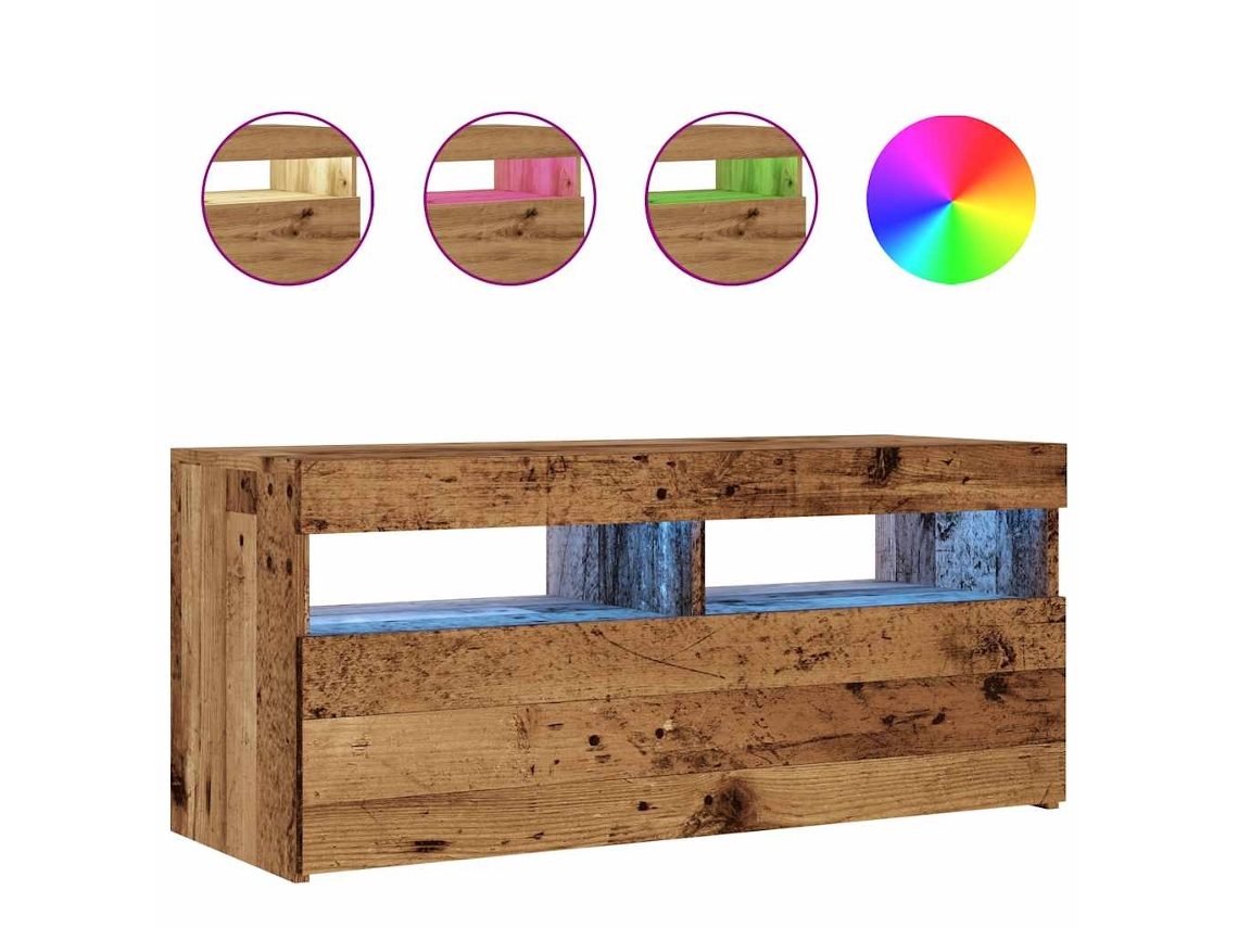 Tv Cabinet, Tv Cabinets Vidaxl Marrom Madeira Processada (n/a)