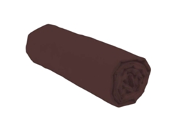 Lençol de baixo ajustável LOVELY HOME LH71597 (Castanho - Cama individual - Microfibra)