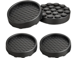 Conjunto De 4 Protetores Antiderrapantes Silicone Para Rodízios