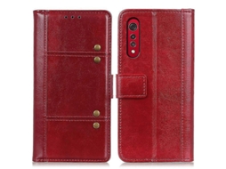 Capa De Couro Horizontal Com Textura De Ervilhas Crazy Horse Para Lg Velvet 2 Pro, Com Suporte, Compartimentos Para Cartões E Carteira.