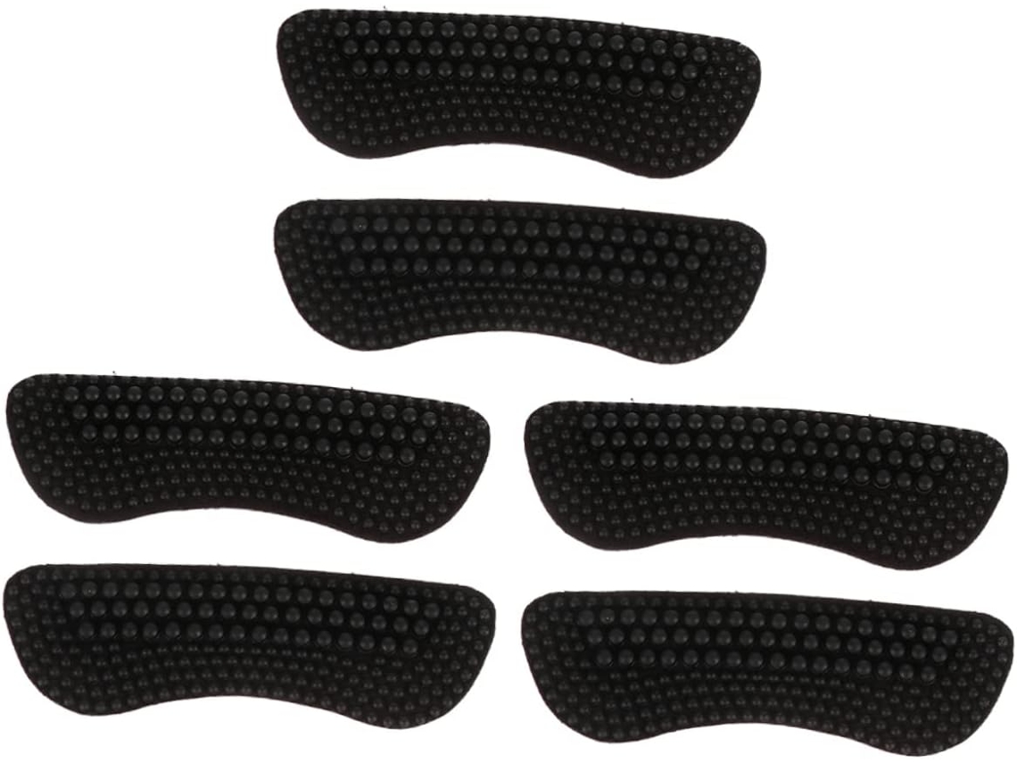 Protetores De Calcanhar Autoadesivos Silicone 4d, Pretos, 3 Pares, Design Confortável Para Sapatos De Salto Alto E
