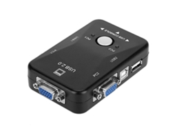 Comutador Manual Vga (duas Entradas, Uma Saída, Com Função Usb)