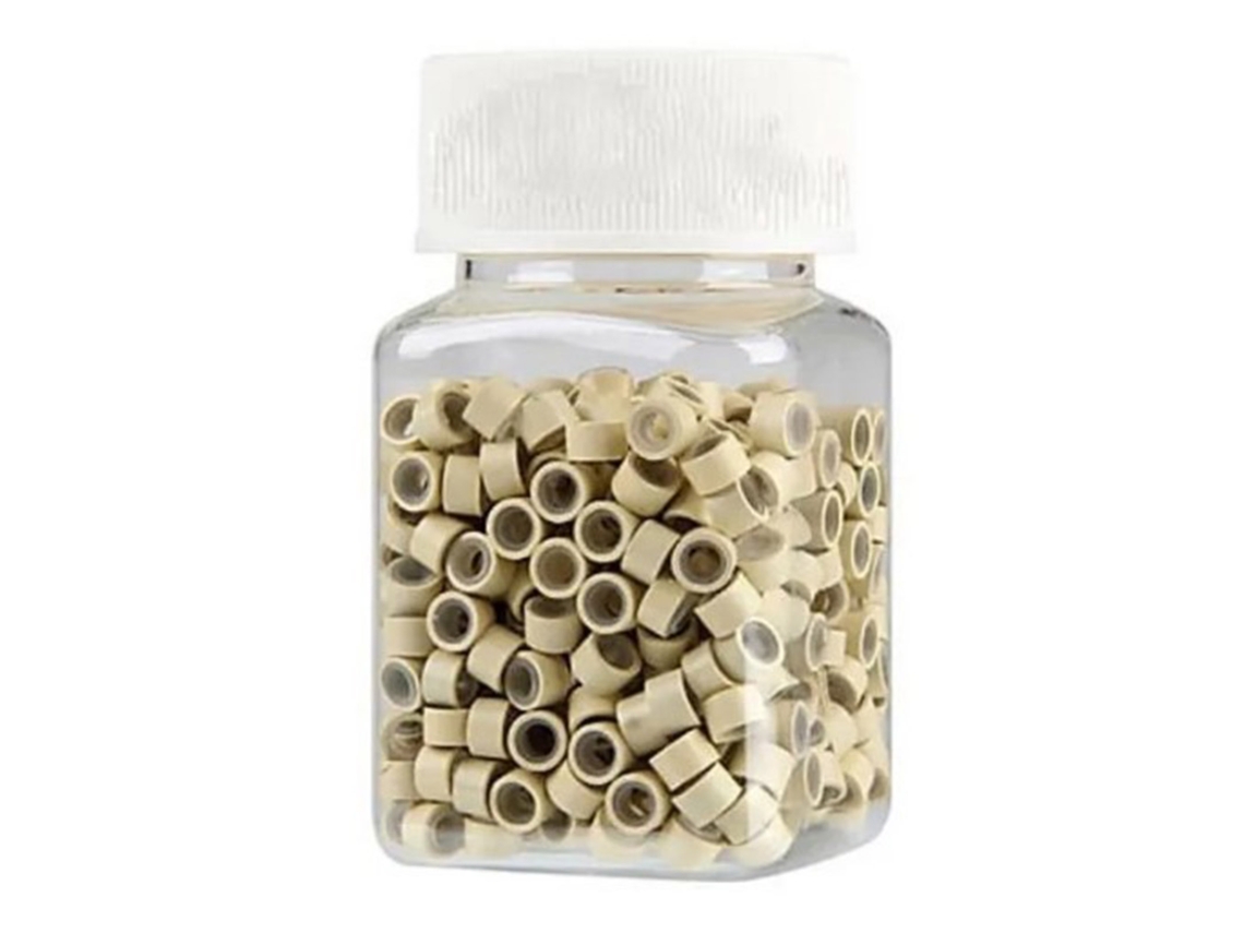 1000 Peças De Pérolas De Silicone Para Extensões De Cabelo Para Tranças Diy