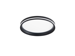 Isy Luminária De Teto Led Fabas Luce Em Alumínio Led Integrado 42w Ip20 Preto