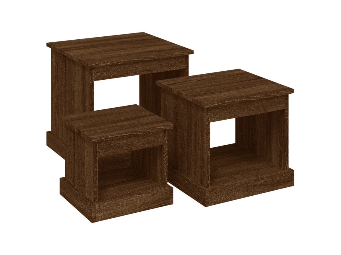 Coffee Table, Coffee Tables Vidaxl Marrom Madeira Processada (n/a)