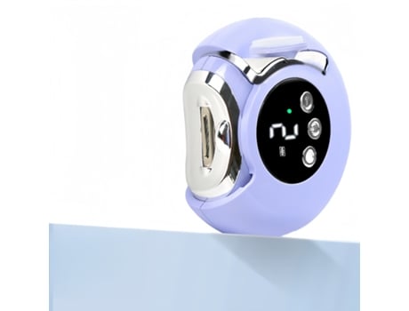 Cortador de unhas elétrico recarregável multifuncional Baykar QT707 roxo para bebês e crianças