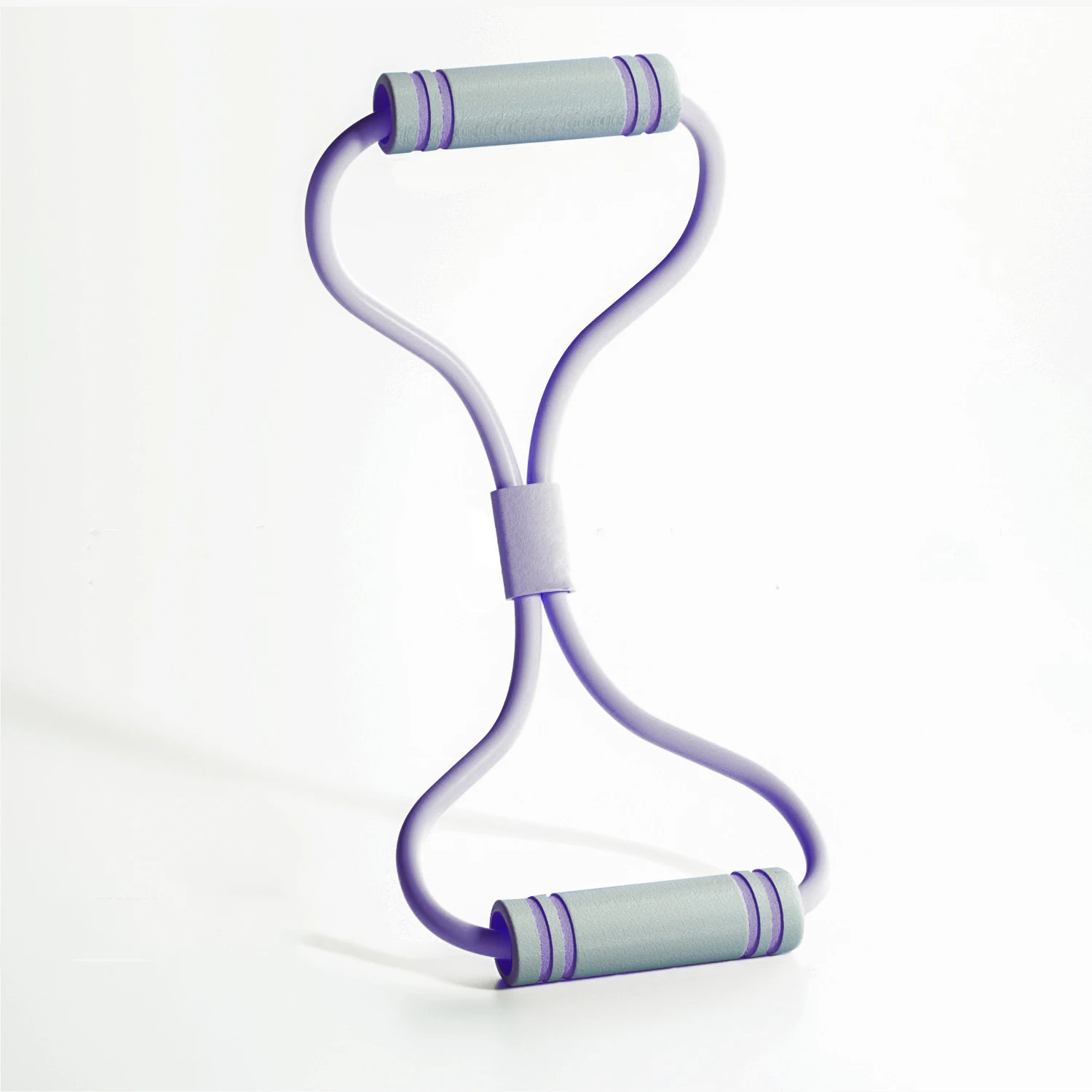 Faixa De Ioga (roxo-acinzentado), Corda Elástica Retrátil Para Exercícios De Alongamento, Faixa De Treinamento