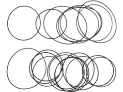 Conjunto de 20 cintas resistentes 70a 100mm para gravadores de vídeo, CD-ROM e cassete.