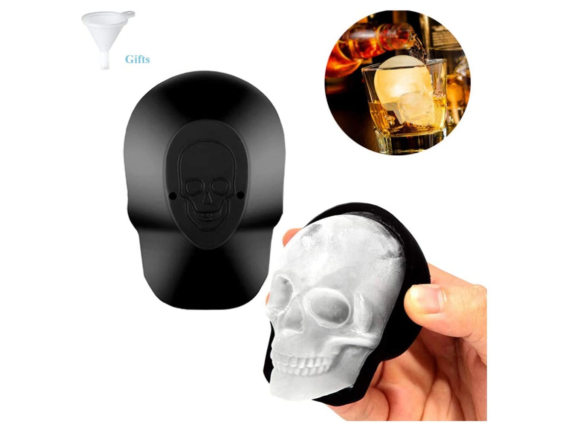 Molde de Gelo Cabeça Esqueleto 3d LAXISCREED