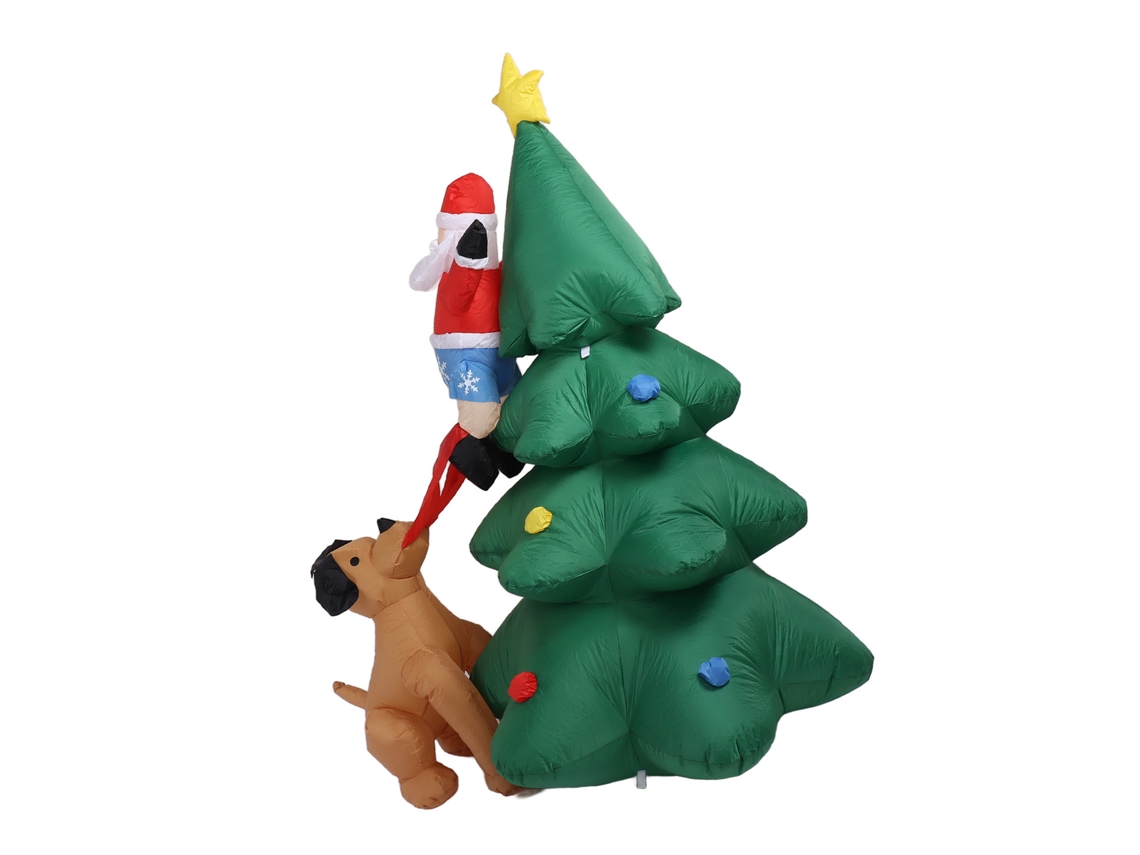 Modelo Inflável De Natal (1,8m Com Luzes) Eoocoo