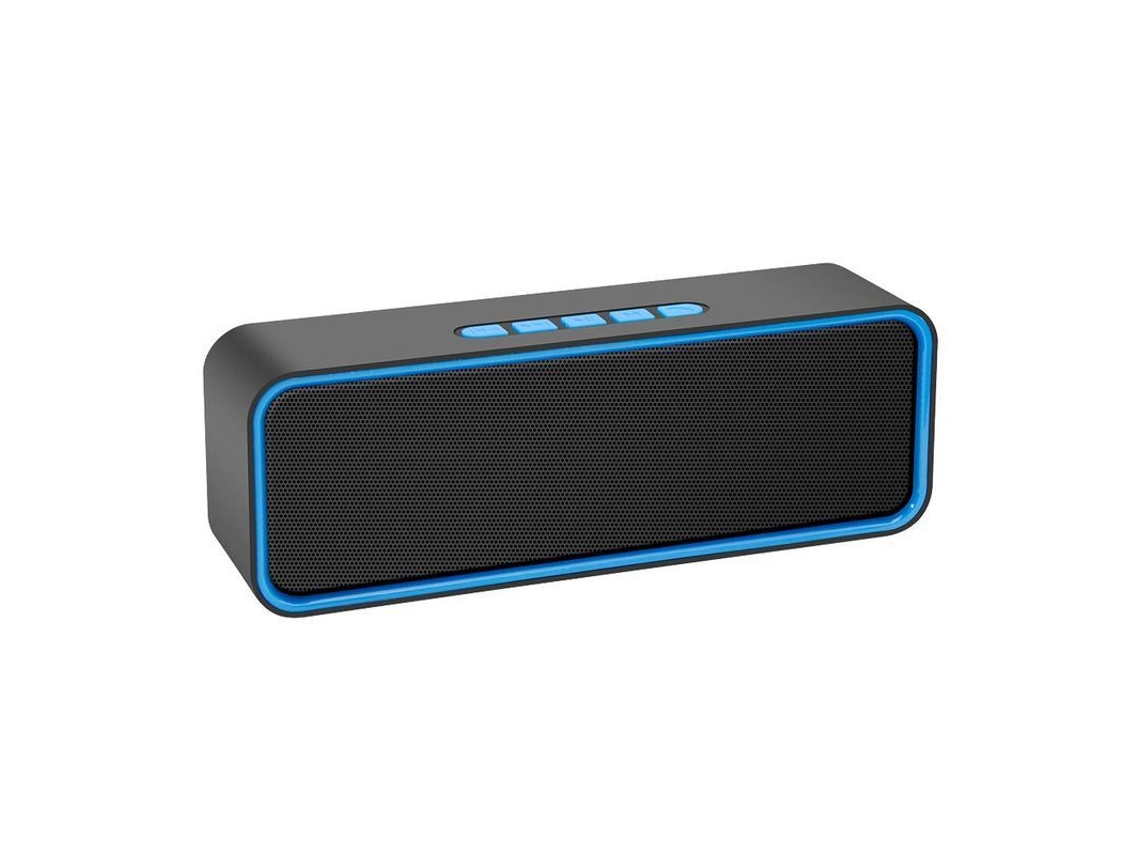 2026 caixa de Som Portátil Sem Fio, Bluetooth 5.0 com 3d Estéreo Hifi Grave (azul)