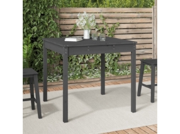 Vidaxl Mesa De Jardim 82,5x82,5x76 Cm Madeira De Pinho Maciça Cinzento