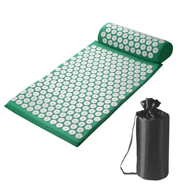 Conjunto De Tapete E Almofada Acupressão Com Bolsa, Tapete De Acupuntura Para Dores No Pescoço E Nas Costas, Relaxamento Muscular