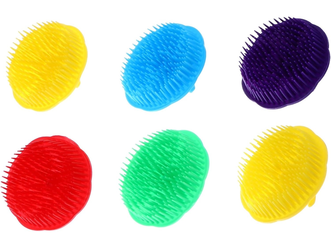Escovas De Cabelo Leves Happyyami Para Limpeza Profunda E Estimulação Do Couro Cabeludo, 12 Unidades Com Presilha De