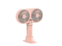 Ventilador Portátil De Mesa Com Cabeça Única Ou Dupla Substituível