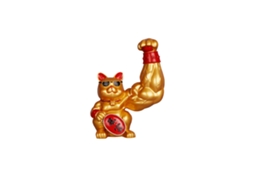 Mini Gato da Sorte LAXISCREED para Sorte e Prosperidade