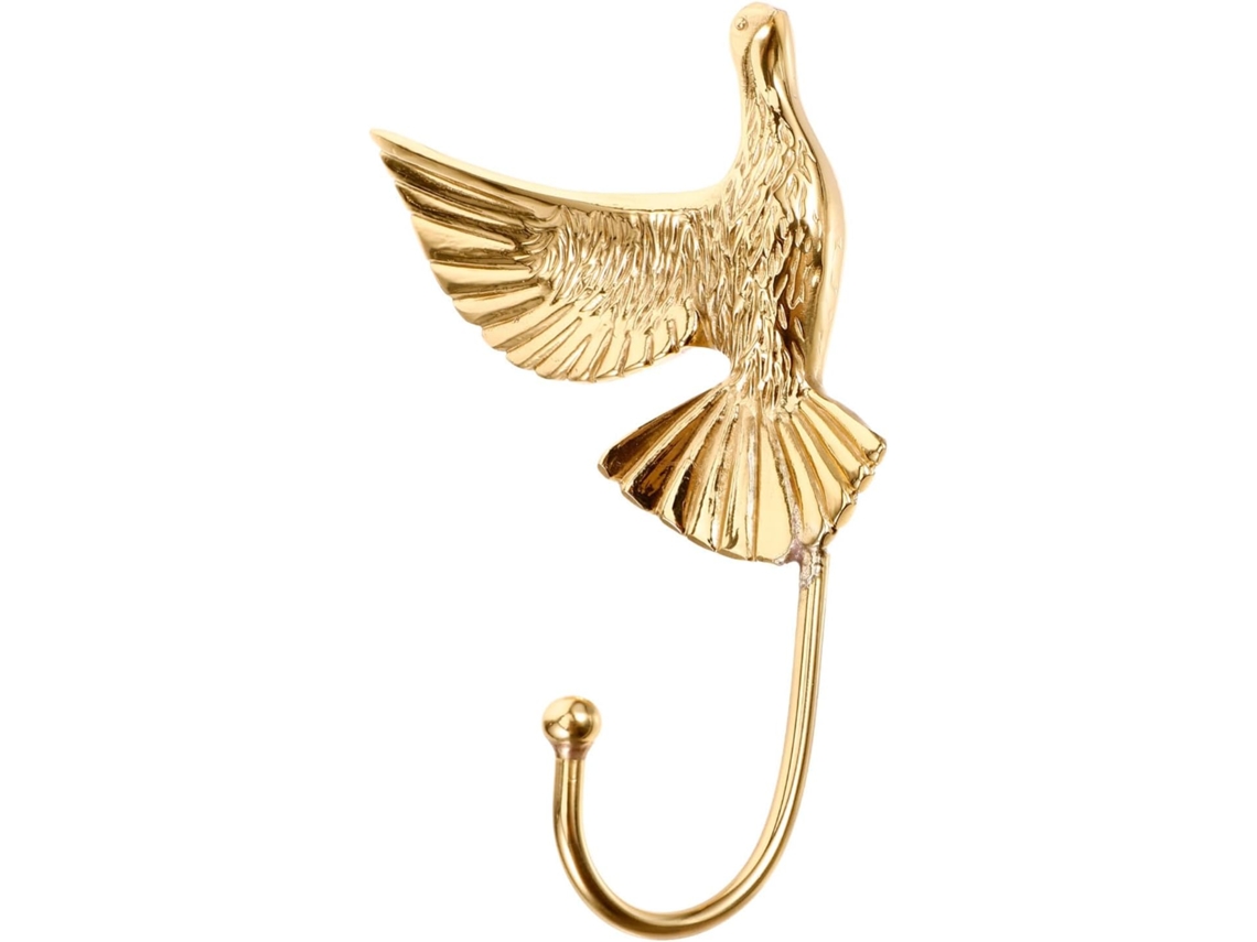 Gancho De Parede Em Latão Dourado Estilo Pomba, Design Decorativo E