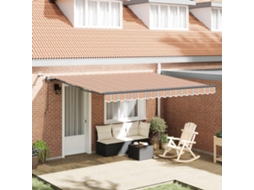 Vidaxl Toldo Retrátil Multicolor 400 × 300 Cm Poliéster