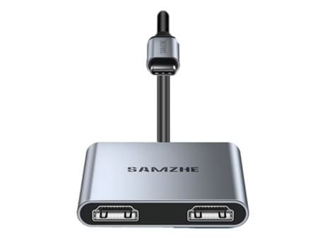 Adaptador SAMZHE Dk-H4 4In1 Type-C a 2Hdmi Usb2.0 Pd100W para Huawei Mate40/P50 S20