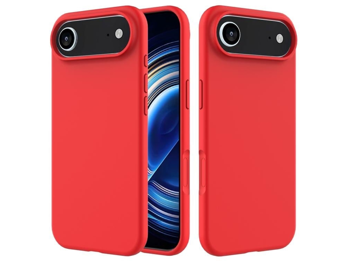 Capa De Silicone Para Iphone Air - Cor Sólida - Vermelha